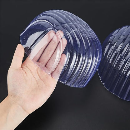 SUPERFINDINGS 16PCS Hat Shaper Inserts for Baseball Caps 7.48x7.67inch Plastic Clear Half Hat Stay Hat Shaper Hat Support Portable Baseball Cap Holder for Shop Living Room Display