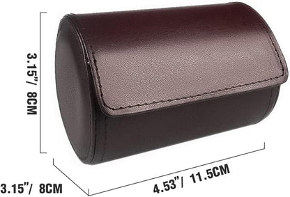 WAJJ Necktie Travel Case, Tie Anti-Wrinkle Organizer Box (Brown)
