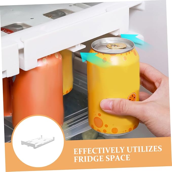 2pcs Rack Can Holders Slide Wire Rack for Drink Storage Dispenser for Fridge Accessory
