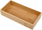 PRATIQUE Bamboo Drawer Organizer - Kitchen Utensil Organizer Silverware Tray Cutlery Holder，Office Desk Supplies and Accessories (12x5.9x2.6 inch)