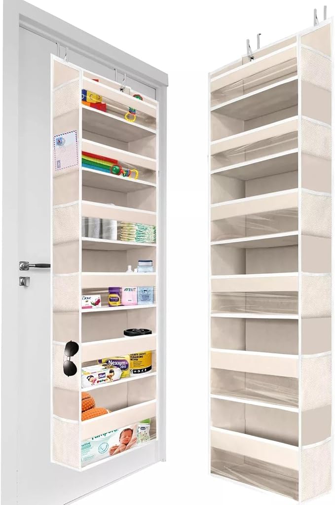 for 1 Pc Heavy Duty Over The Door Organizer 55x14x6.7 6 Large Front & 12 Side Pocket