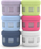 Ello Reusable Condiment Containers with Screw-on Leak Proof Lid | Perfect for Salad Dressing Sauce Dips Lunchbox Picnic Travel Bento Box | BPA-Free | Dishwasher Safe