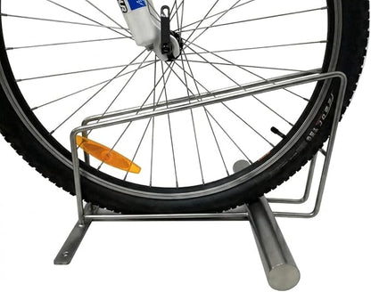 NAMOR Stainless steel bicycle stand, bike stand, bicycle parker, floor parker, bicycle holder, exhibition stand, suitable for 20 - 29 inches, rust-proof, handmade in Germany