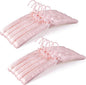 TOPIA HANGER Padded Hangers for Women Clothing,17-inch Satin Hangers 10 Pack Thick Foam Padded No Shoulder Bump for Sweaters, Coat, Blouses, Dresses-Pink,CT18P-10
