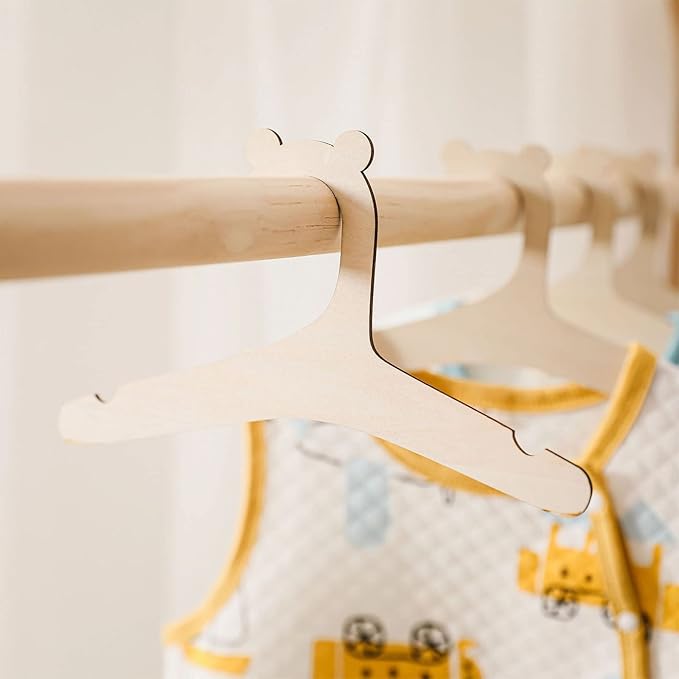Baby For Creative Wood Hanger 10Pcs Household Organization Hanging Rack For Home Bedroom Toddler Girls Boys Pants Storag Cute Baby Hanger