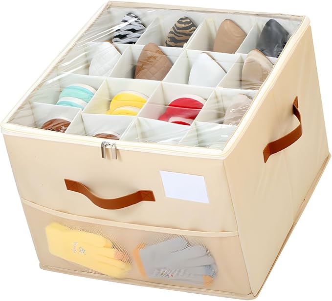 Practical Shoe Storage Container for Closet Fit 8 16Pairs with See Through Covers and Handles Home Storage Shoe Container