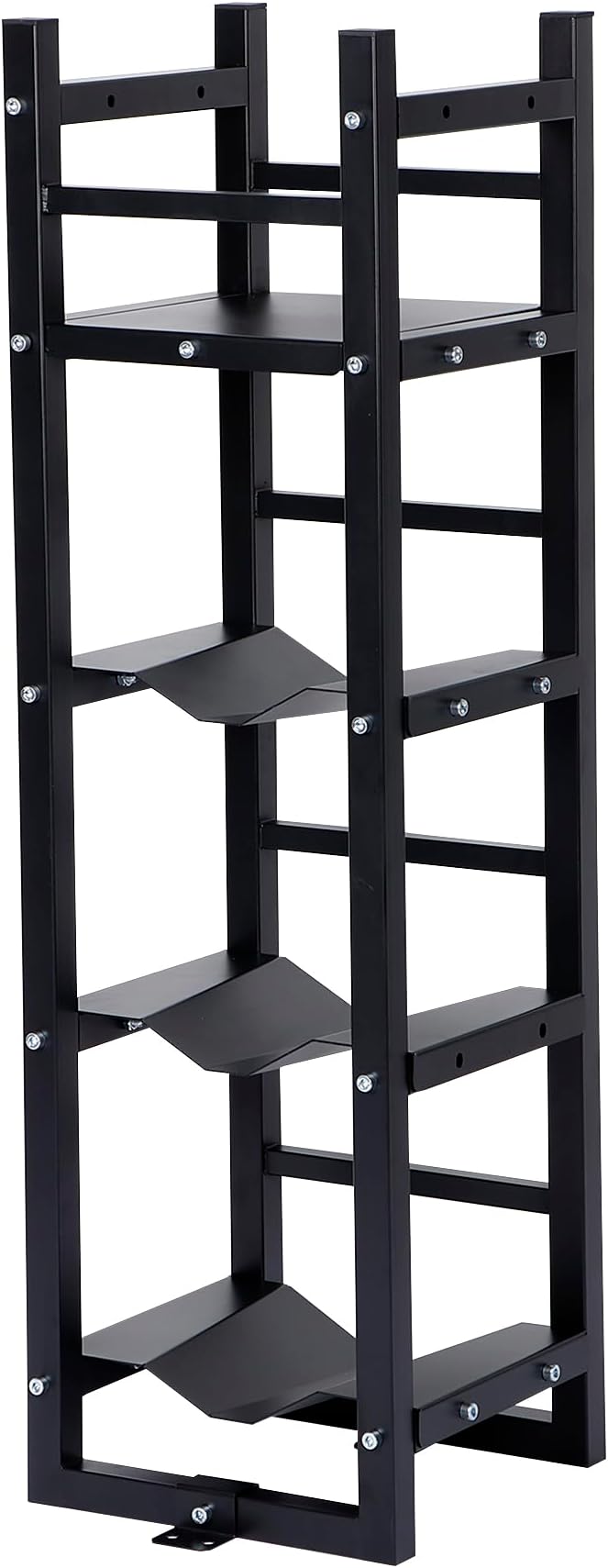 Refrigerant Tank Rack w/ 3x30lb and Storage Plate, Stable Refrigerant Cylinder tank rack, Cylinder Rack Sufficient Storage for Freon, Gases, Oxygen, Nitrogen, Acetylene