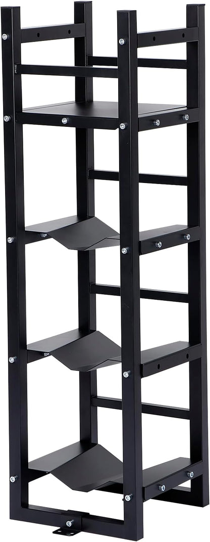 Refrigerant Tank Rack w/ 3x30lb and Storage Plate, Stable Refrigerant Cylinder tank rack, Cylinder Rack Sufficient Storage for Freon, Gases, Oxygen, Nitrogen, Acetylene