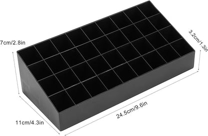 Lipstick Holder Organizer, 36 Grids Lipstick Makeup Organizer Lipstick Case Display Stand Makeup Organizer Storage Box(Black)