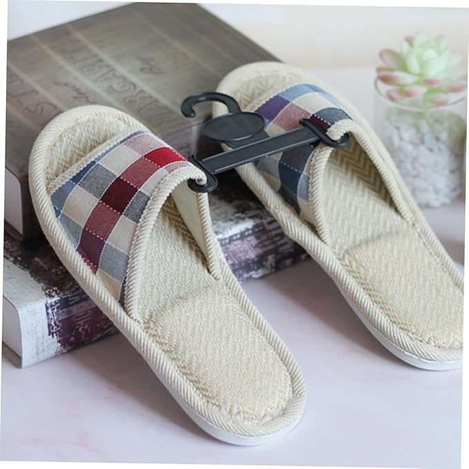 Holibanna 30pcs Plastic Slippers Display Hanger Closet Shoe Storage Hooks Hanging Shoe Organizer for Drying