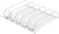 uxcell 5pcs Soda Can Organizer for Refrigerator, Self-Pushing Drink Organizer for Fridge, Width Adjustable Drink Dispenser Beverage Pusher For Pantry Vending Machine, White
