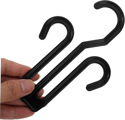 Cabilock 20pcs Shoe Hanger Display Rack for Slippers and Shoes Plastic Hanging Hooks Space-Saving Organizer for Home Use Easy to Install