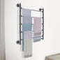 TFCFL 5 Tier Wall Mounted Scarf Rack, Retail Display Tie & Scarf, Belt Towel Hold, Ribbons Rack, Space-Saving Wrapping Paper Organizer Ribbon Holder (Black)
