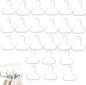 Durable Steel Hangers: Maximize Closet Space with Versatile Storage, Stainless Steel Hat Hangers for Closet, Hat Rack Hats Holder for Baseball Caps, Scarf and Hats Organizer (Pink,24 PCS)