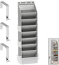 Coraltree Shoe Organizer, over the Door Shoe Organizer for Closet, Hanging Closet Shoe Storage with Large Deep Pockets, Holds Sneakers, Sandals, Boots, Fits 16-24 Pairs - Grey