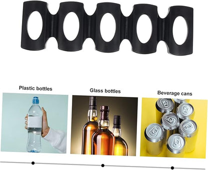 MAGICLULU 2pcs Refrigerator Beer Holder Mat Silicone Drink Organizer for Beverage Storage Non-Slip Fridge Dispenser for Cans and Bottles for Soda Beer and Canned Foods