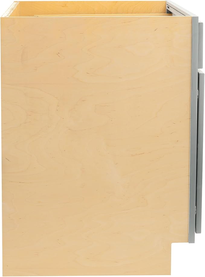 Quicklock RTA (Ready-to-Assemble) | Base Kitchen Cabinets - Shaker Style | Made in America (Magnetic Gray, 24" Wx34.5 Hx24 D Base)