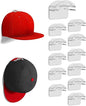 Adhesive Hat Hooks for Wall - 2 Different Ways Hat Racks to Organize & Display Baseball Caps, Hat Wall Hanger, Hat Organizer Rack for Men (Clear, 12 Pack)