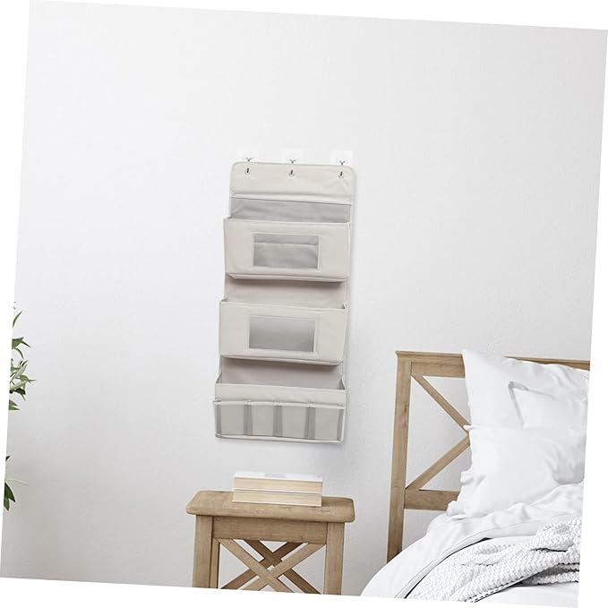 Multi Layer Door Hanging Storage Pouch Over The Door Organizer for Living Space Breathable and Design for Living Bedroom Bathroom