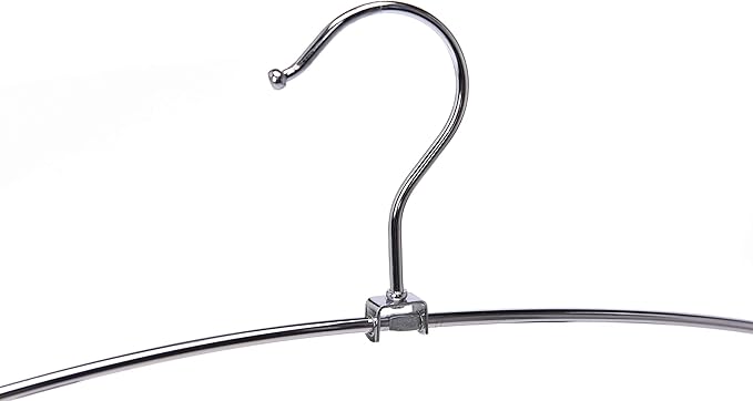 3 Quality Multi Pants Hangers, Space-Saving Multi-Bar Metal Pants Hangers, Stable with Non-Slip Foam Padding, Swivel Hook for 5 Jeans Each, Suit Pants, Scarves, Towels, Trousers (Skirt, 3)