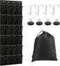 Esoes Cruise Ship Magnetic Door Organizer, 24 Pockets Magnetic Behind the Door Shoe Rack-4 Strong Anti-Scratch Magnets, Over the Door Organizer Cruise Essentials Storage for Cruise Cabin Travel