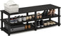 Furinno TURN-S-TUBE Shoe Rack, 3-Tier Wide Shoe Organizer, Open Shelf Rectangular Shoe Storage Rack, 11.6 x 47.2 x 15.4, Toolless Assembly, for Closet Entryway, Office, Garage, Espresso
