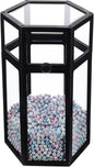 Luxshiny Acrylic Organizers Pencil Holder Makeup Brush Holder Vintage Brush Holder Makeup Brush Storage Box With Lid And Colorful Pearls Makeup Brush Holder Aesthetic
