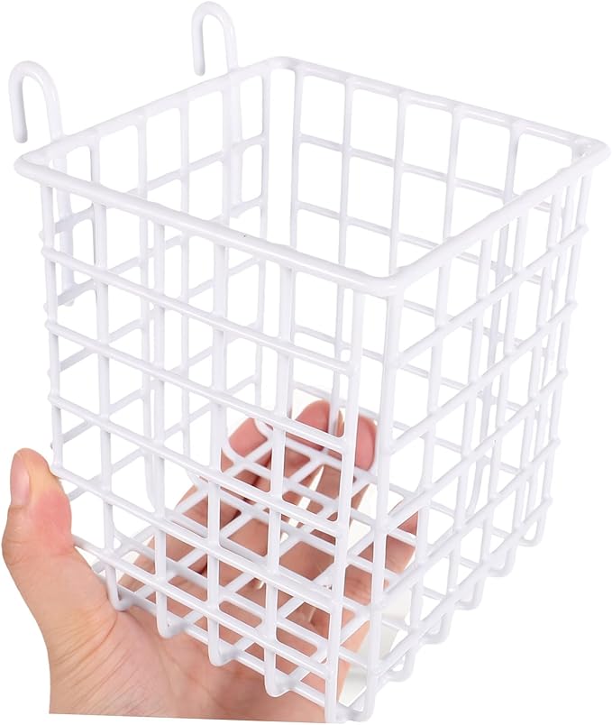 GLEAVI Over Cabinet Hanging Storage Basket Multi Functional Wire Organizer for Kitchen Bathroom Bedroom Resistant Iron Rack for Space Saving Storage