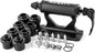 Bike Fork Mount, Upgraded Quick Release Thru Axle Bicycle Fork Rack Block with 4 Adapters for Car Trucks Vans SUV Transport and Storage, Black
