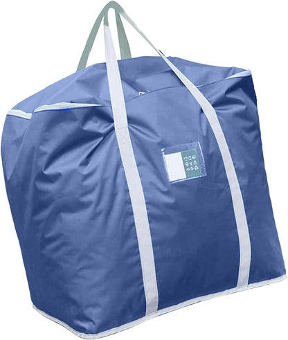 Oversize Moving Bag Waterproof Oversized Moving Bag with Zipper Design Storage Bag for Home Moving (Dark Blue)