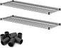 2 Pack Black Additional Wire Shelf for 18" x 54" Shelving Units, Replacement Shelves for Wire Rack