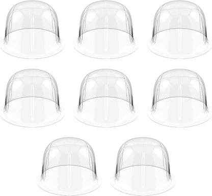 SOIMISS 8Pcs Plastic Hat Stand Rack Tabletop Hat Holders Display Wig Stand Cap Rack Wig Holder for Home Travel 57CM White