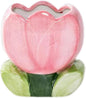 TANG SONG Ceramic Tulip Make up Brush Holder Flower Cosmetic Storage Box Pen and Pencil Holder Desktop Organizers (Pink)