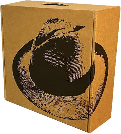 Hat Box for Travel, Protective Storage Organizer, Lightweight Travel Case (1 Pack - Fedora Design)