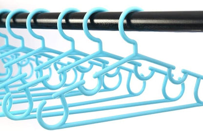 10 Pieces/Set Tubular Hanger for Baby Clothes Durable Plastic Nursery Hangers for T-Shirt Coat Pants Trousers Baby Suits