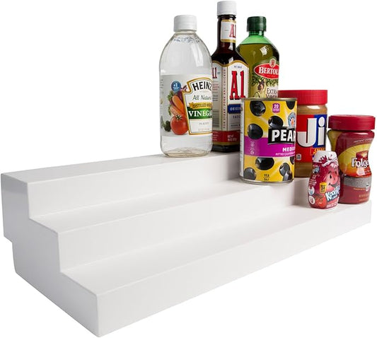Dial Industries 3 Tier Adjustable Canned Goods Shelves for Kitchen Cabinet and Pantry Organization, Standard