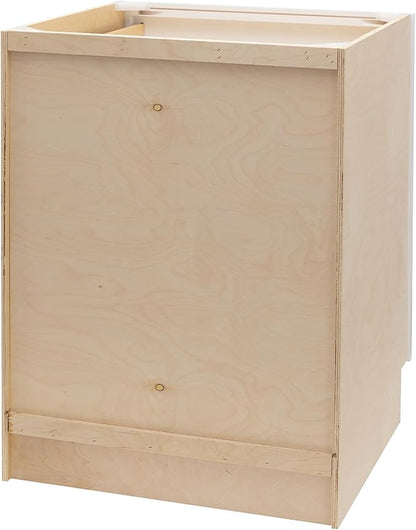 Quicklock RTA (Ready-to-Assemble) | Base Kitchen Cabinets - Shaker Style | Made in America (Pure White, 36" Wx34.5 Hx24 D 3 Drawer)