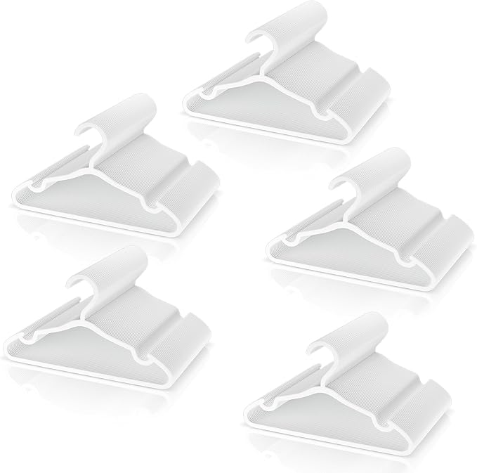 VILICK Plastic Kids Hangers - 150 Pack Non-Slip Baby Clothes Hangers for Closet, Toddler & Newborn Clothing Pants, Skirts, Coats (White)