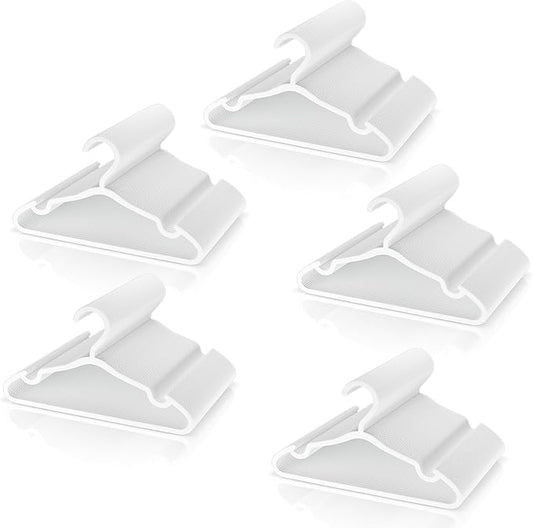 VILICK Plastic Kids Hangers - 150 Pack Non-Slip Baby Clothes Hangers for Closet, Toddler & Newborn Clothing Pants, Skirts, Coats (White)
