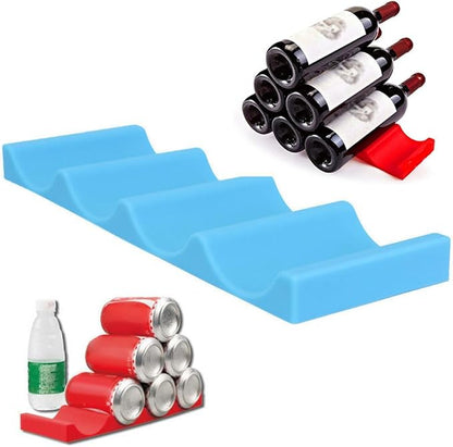 Beer Bottle Rack Kitchen Wine Bottle Organizer Stackable Holder Bar Trays for Liquor Display Beverage Storage Shelf