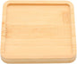 Square Bamboo Tray – 3.5” Outer Side, 3.1” Inner Side Plant Saucer or Mini Serving Tray for Small Planters, Snacks, Candles, or Bathroom Decor