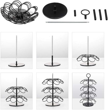 Coffee Pod Carousel Holder,Compatible with K-Cups Organizer Compatible with 36 Cup Pods,Spins 360-Degrees