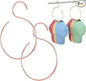 2 Pack Hat Hangers for Closet, Holds 20 Baseball Caps Sturdy Rose Gold Cap Holder Space-Saving Hat Rack Organizer for Wall or Rod Mount