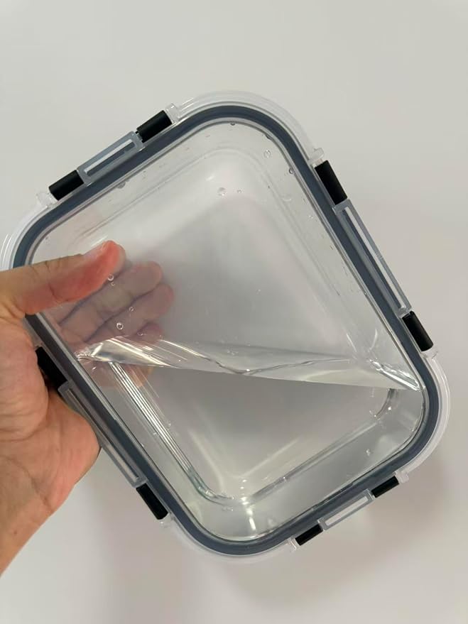 5Pack 35oz Glass Storage Containers with Lids, Airtight Glass Meal Prep Containers, BPA-Free Lunch Containers for Microwave, Oven, Freezer & Dishwasher Safe