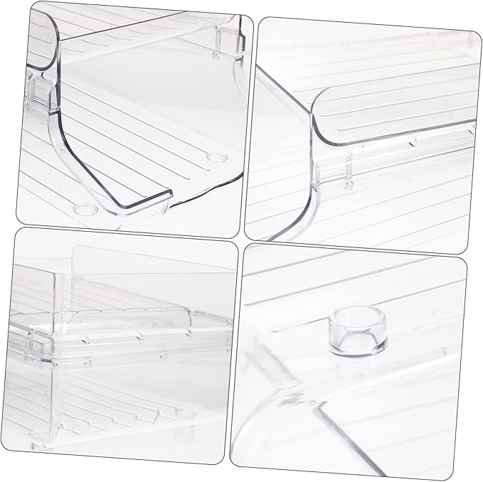 Garneck Refrigerator Beverage Storage Rack Rolling Dispenser for Soda and Canned Drinks Multi-functional Organizer for Kitchen Office and Living Room Space-saving Design
