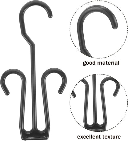 Cabilock 80Pcs Shoe Hanger Hooks - Shoe Display Hook for Household Use, Shoe Drying Rack Storage Double Hooks for Closet Organizing