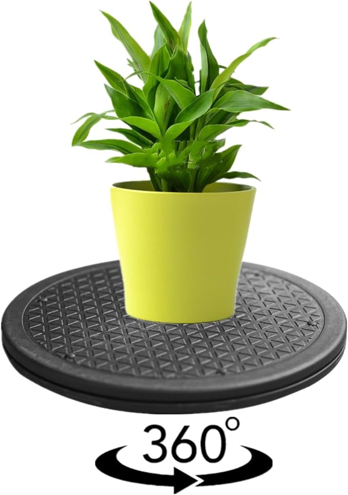 2 Pack 12 Inch Heavy Duty Rotating Stand, 360°Rotation Lazy Susan with Steel Ball Bearings for Model Base Rotating Plants Crafts Stand Monitor TV Stereos Sculpture