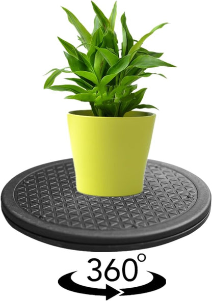 2 Pack 12 Inch Heavy Duty Rotating Stand, 360°Rotation Lazy Susan with Steel Ball Bearings for Model Base Rotating Plants Crafts Stand Monitor TV Stereos Sculpture