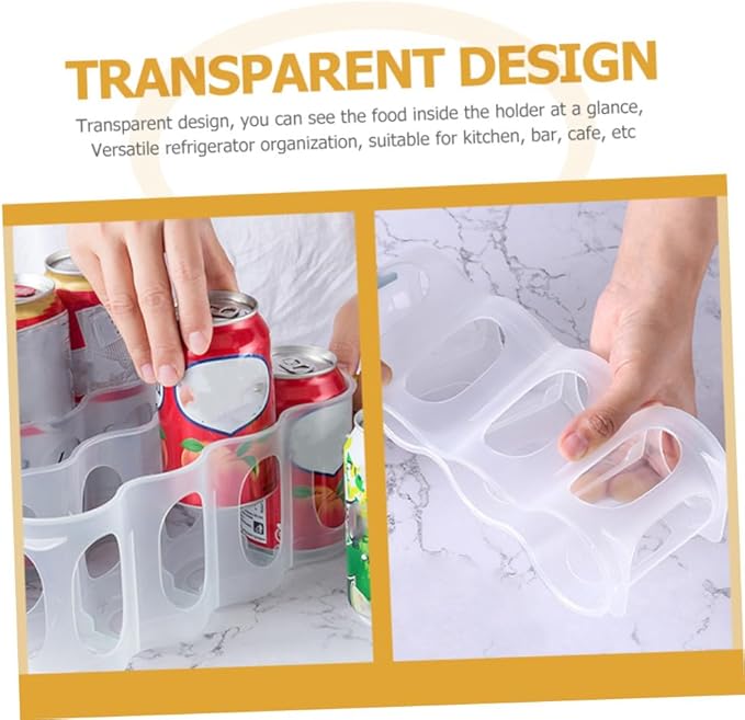 3pcs Fridge Stand Storage Soda Can Organizer Fridge Organizer Drink Dispenser for Can Dispenser
