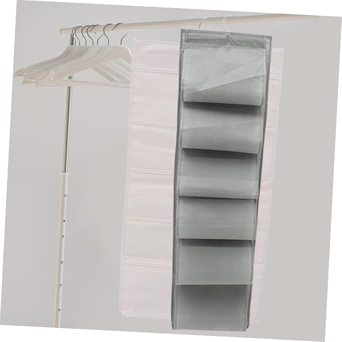 12-Slot Hanging Shoe Organizer Bag for Closet Over Door Storage Wall-Mounted Multi-Layer Design Sturdy Fabric for Shoes and Accessories